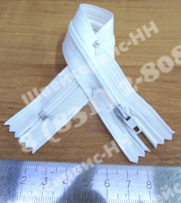 Молния спираль №3 20см нераз а -ф с кордом (уп 50 шт) 501 белая_1.jpg