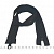 Молния трактор №5 65 см 2 замка (уп. -100 шт) 322 черный LOGO